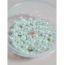 Perla Plateada Brillante 6mm
