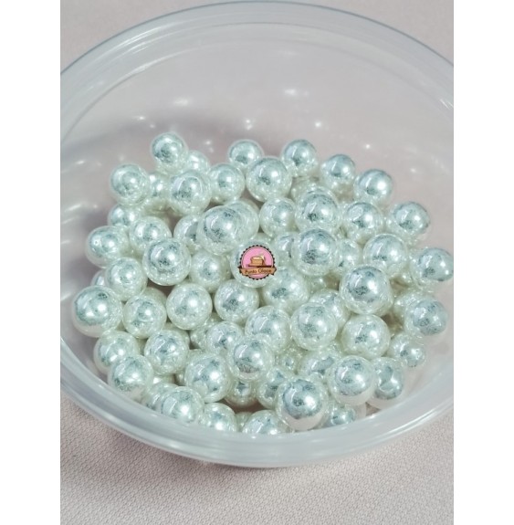 Perla Plateada Brillante 6mm