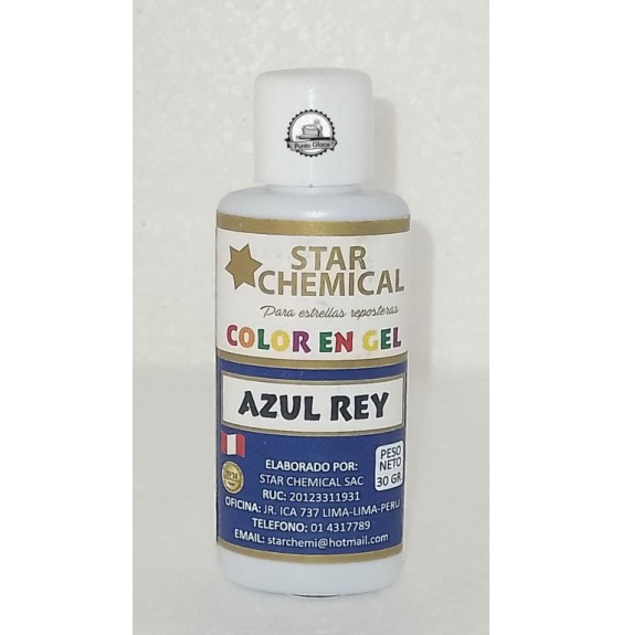 Colorante Gel Azul Rey 30ml