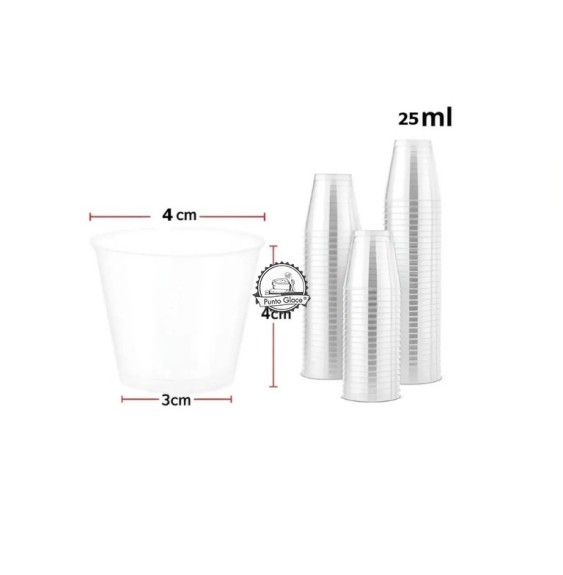Vaso Acrilico Mini Shot 25ml