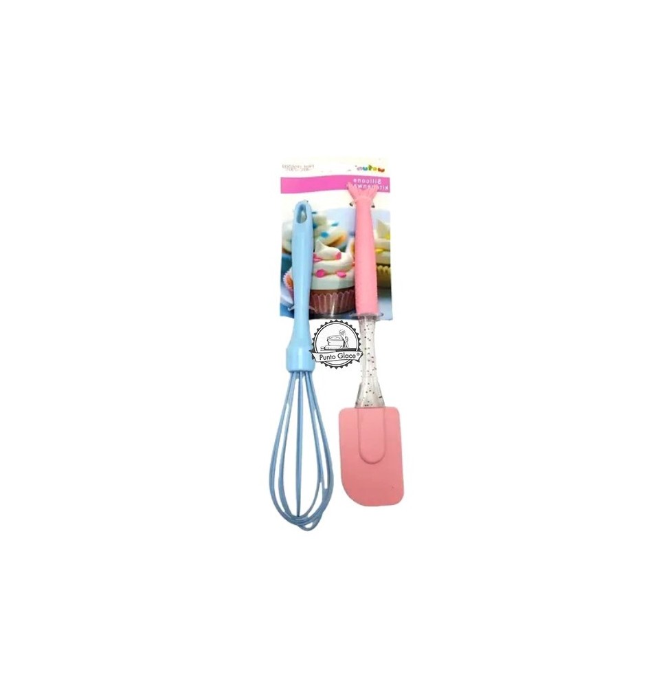 Set batidor y Espatula de Silicona