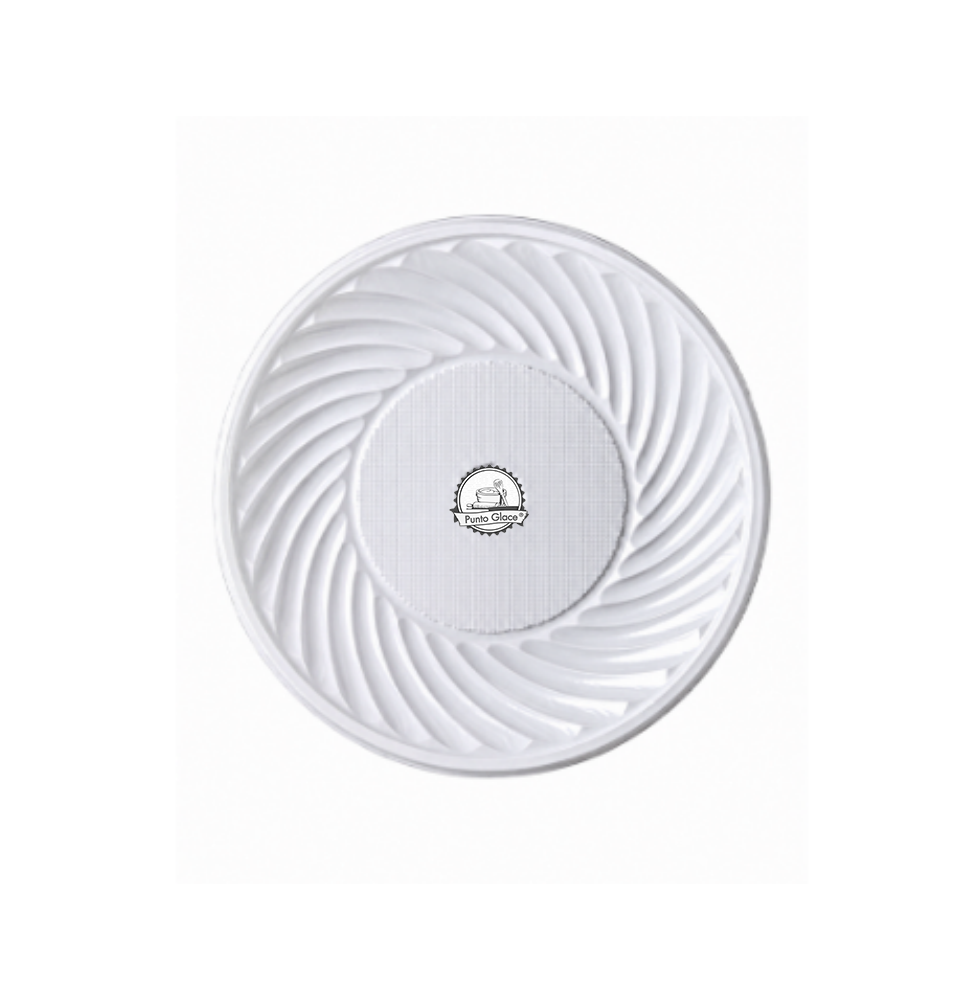 Plato Plastico Blanco 18 cm