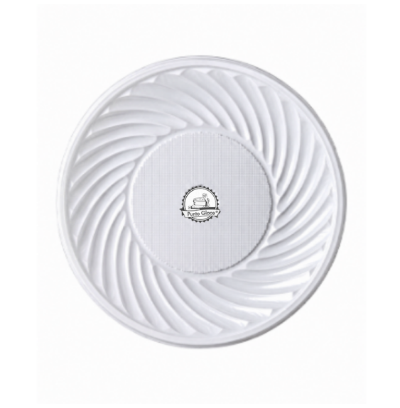 Plato Plastico Blanco 18 cm