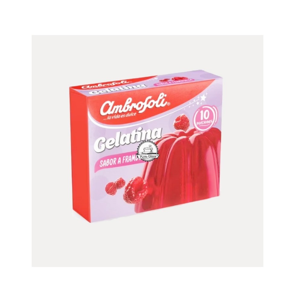 Gelatina  Sabor Frambuesa 100 Gr.