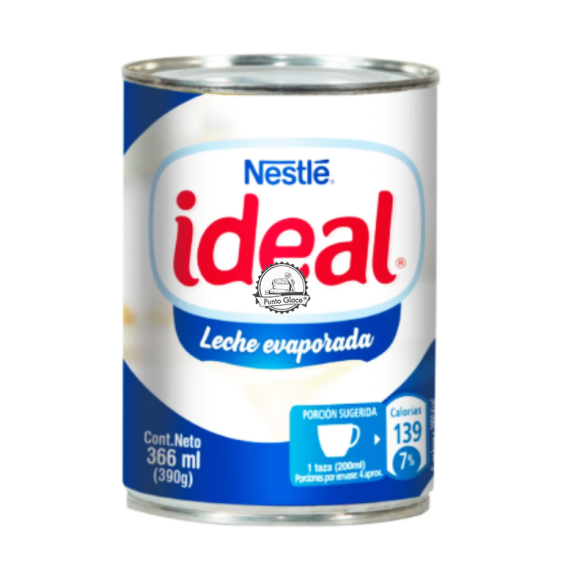 Leche Evaporada Ideal 366 gr